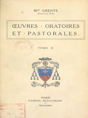 cover image of Œuvres oratoires et pastorales (2)